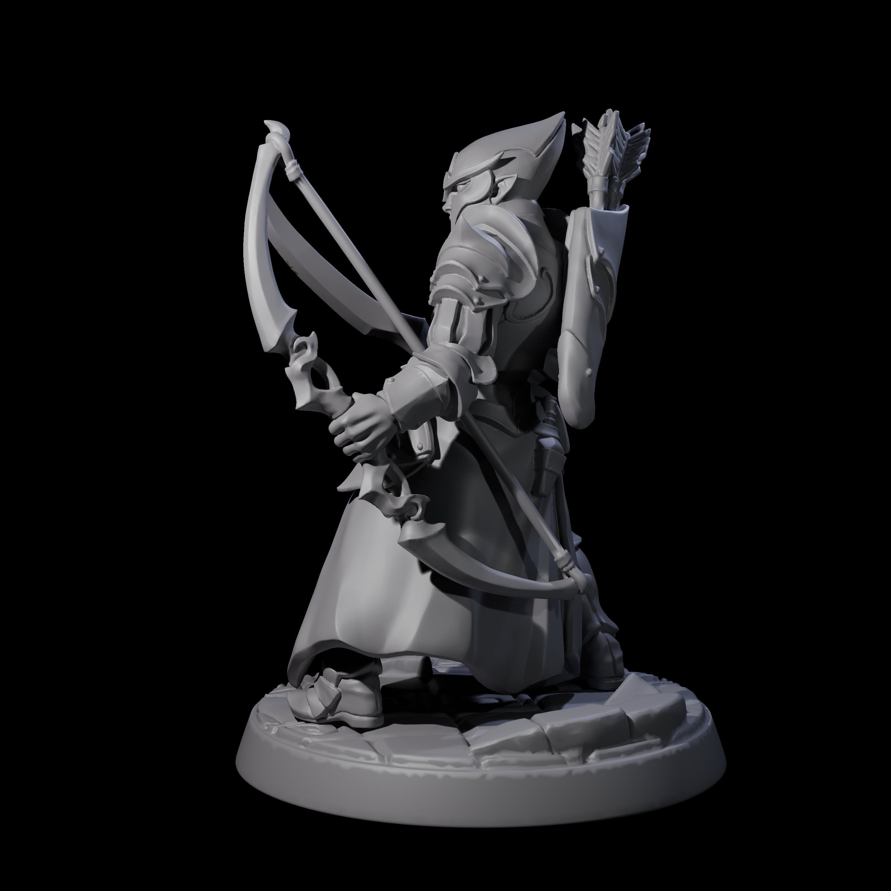 Cunning Drow D Miniature for Dungeons and Dragons, Pathfinder or other TTRPGs