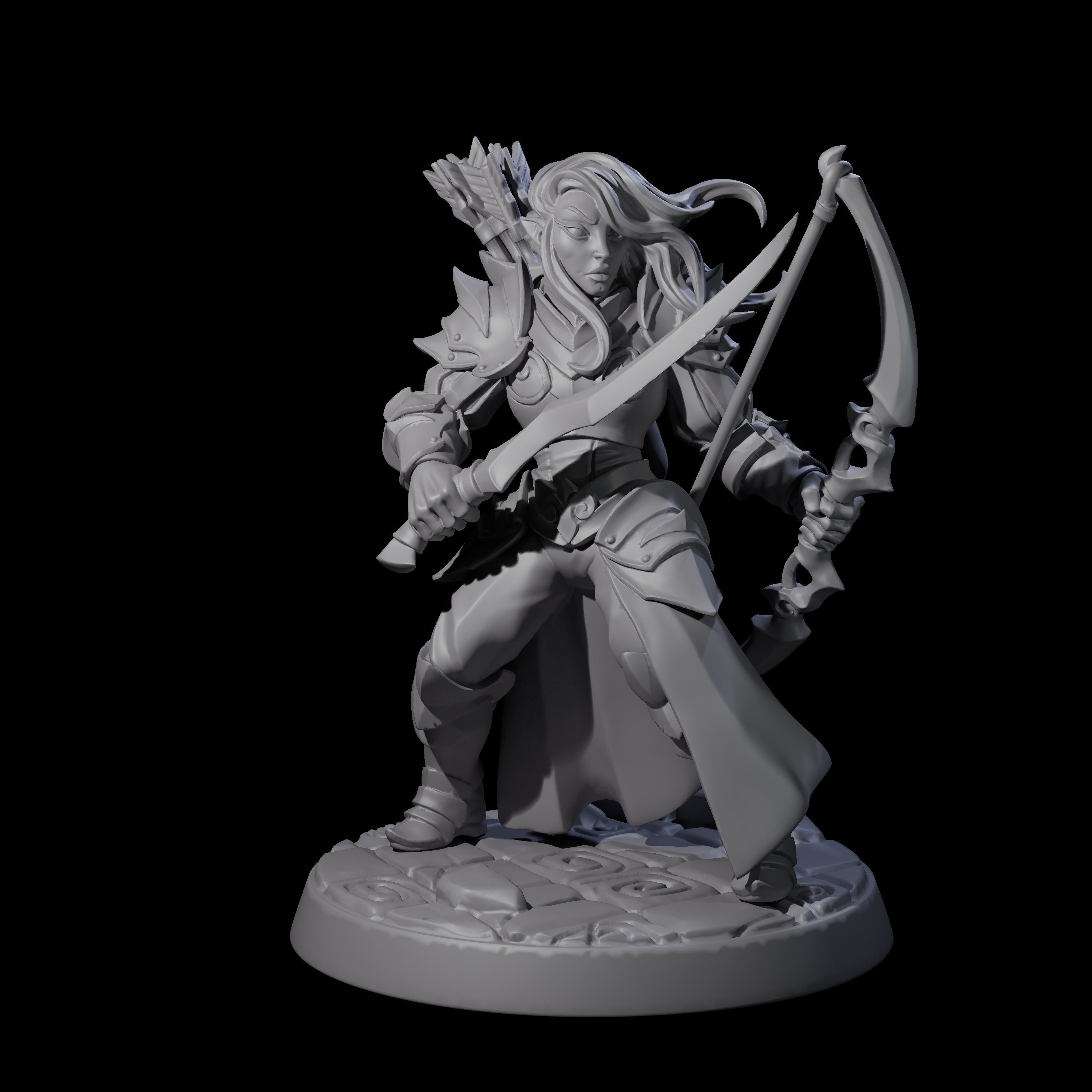 Cunning Drow D Miniature for Dungeons and Dragons, Pathfinder or other TTRPGs