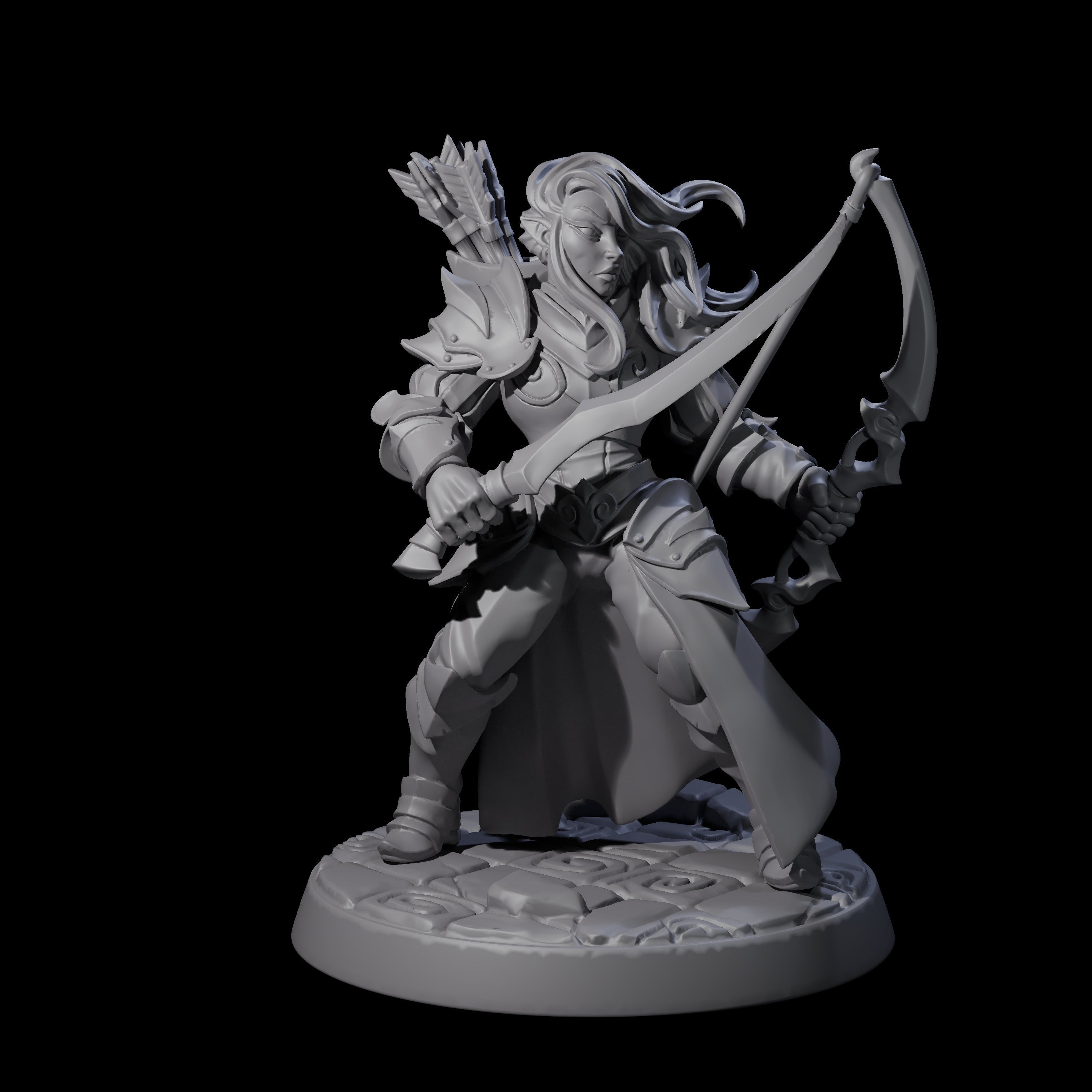 Cunning Drow D Miniature for Dungeons and Dragons, Pathfinder or other TTRPGs