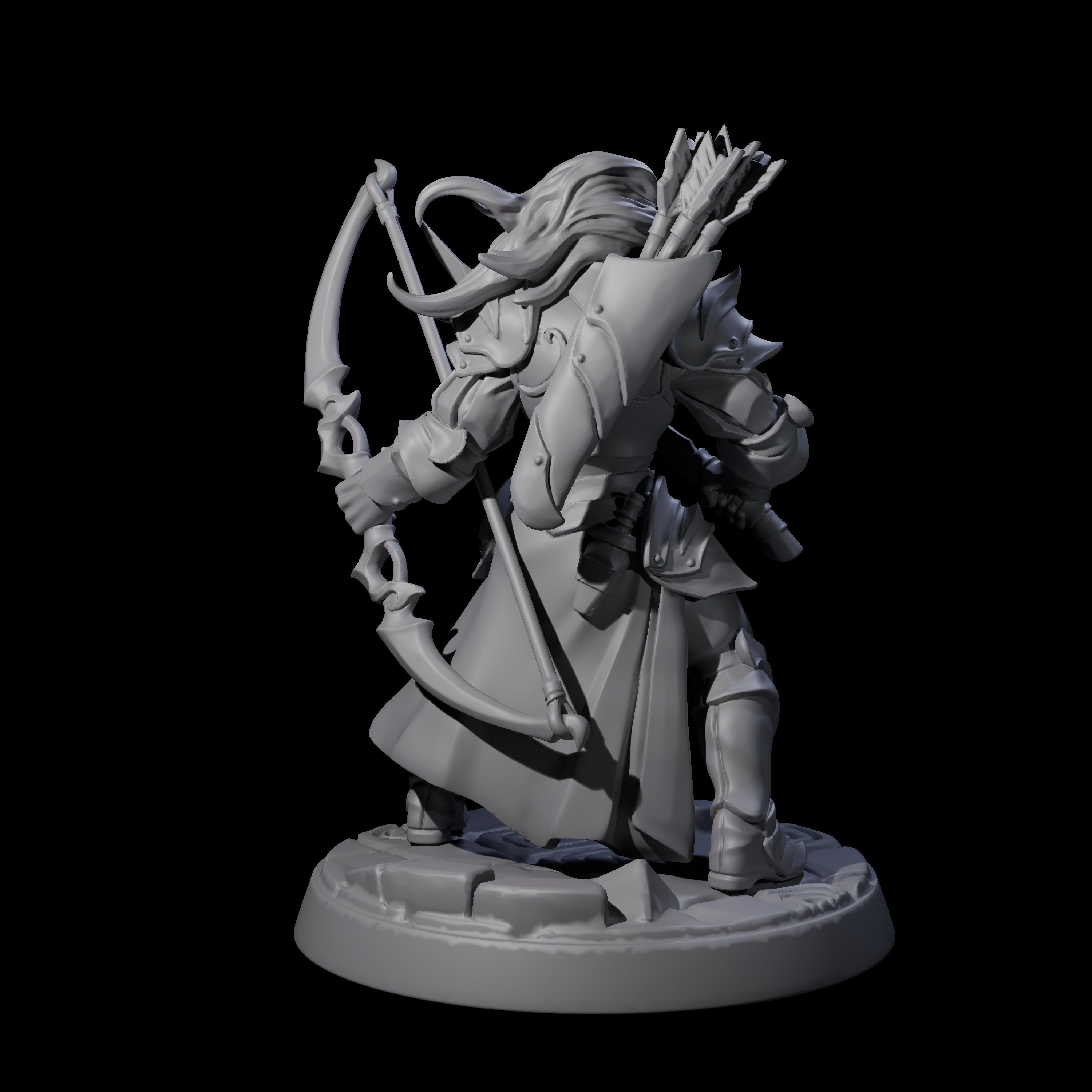 Cunning Drow D Miniature for Dungeons and Dragons, Pathfinder or other TTRPGs