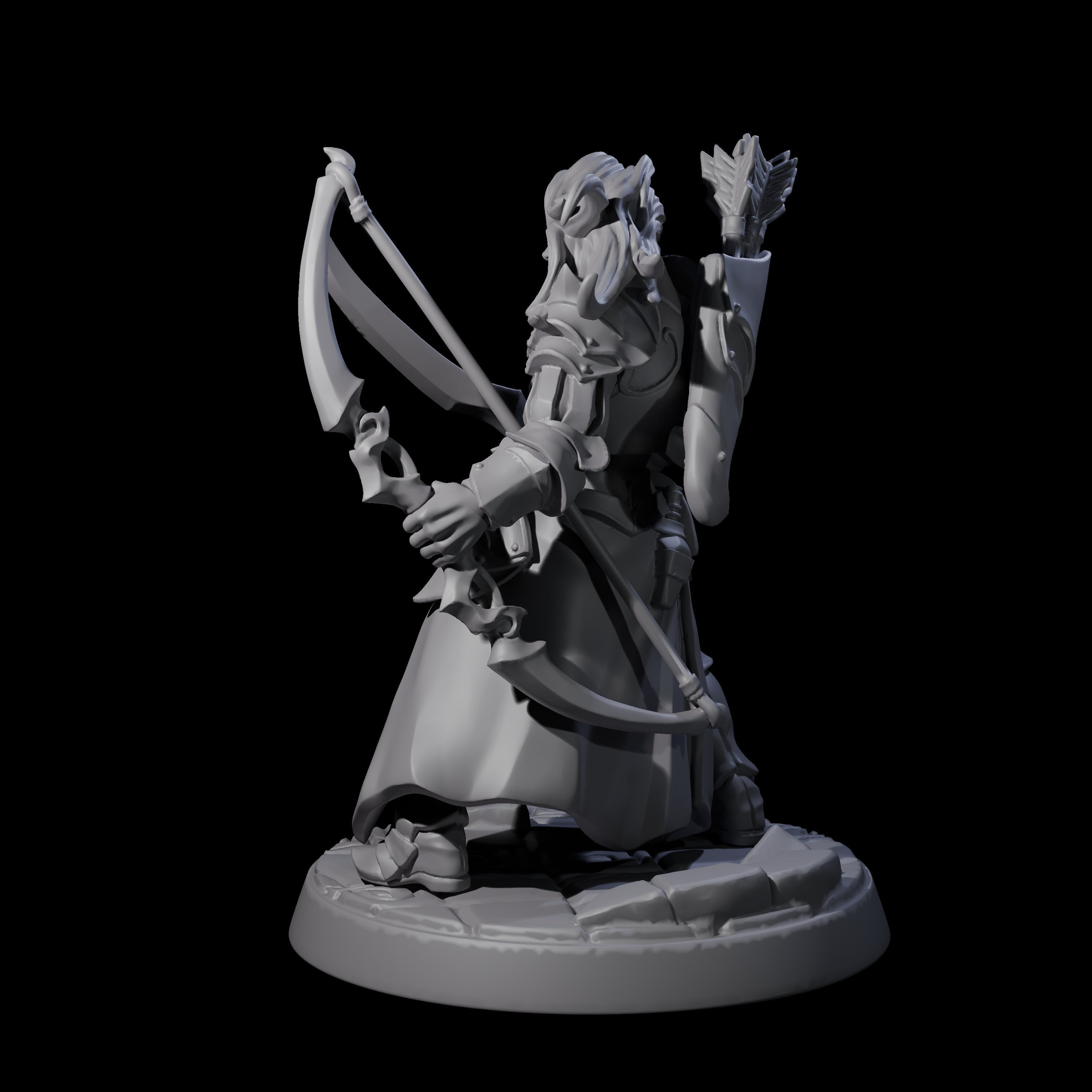 Cunning Drow D Miniature for Dungeons and Dragons, Pathfinder or other TTRPGs