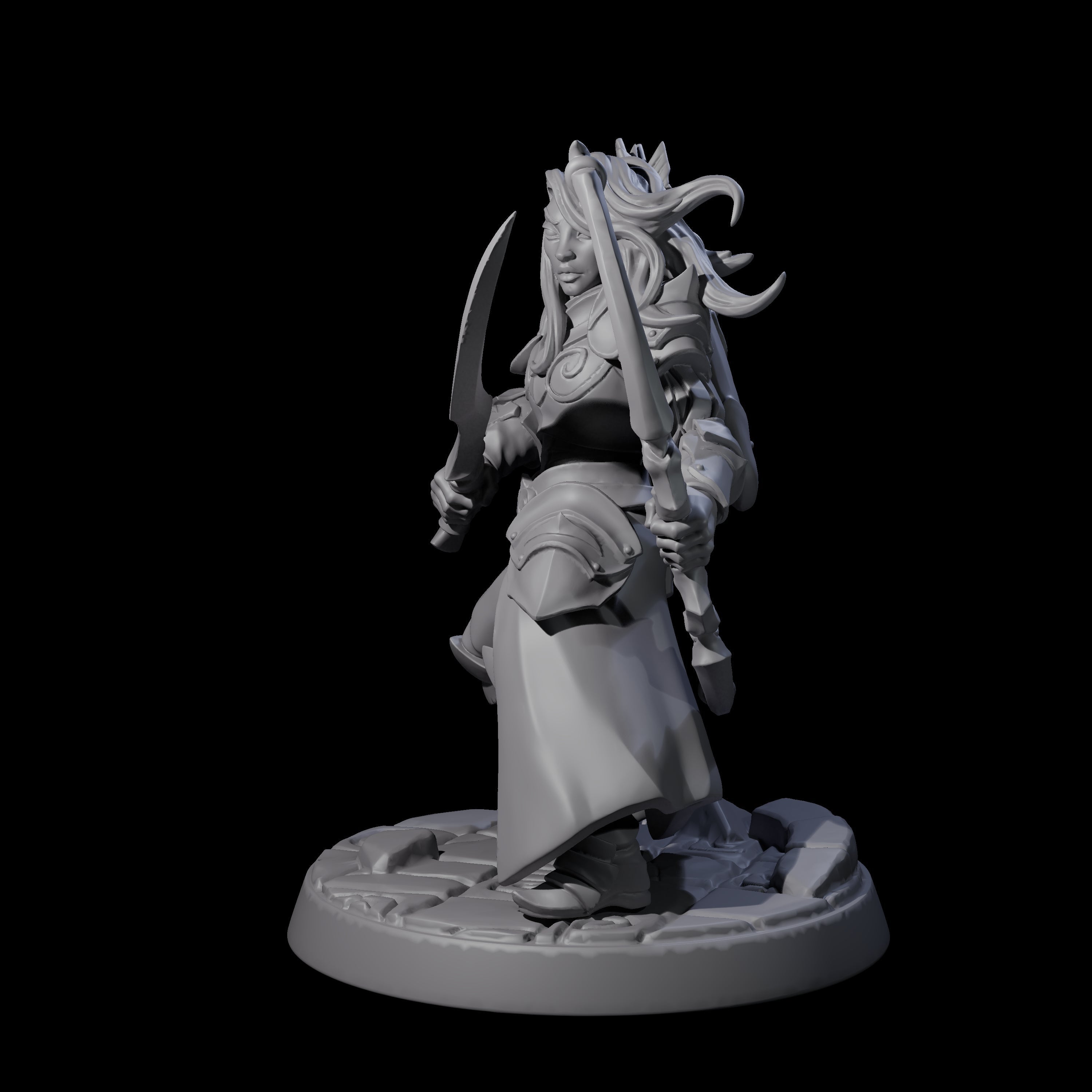 Cunning Drow D Miniature for Dungeons and Dragons, Pathfinder or other TTRPGs