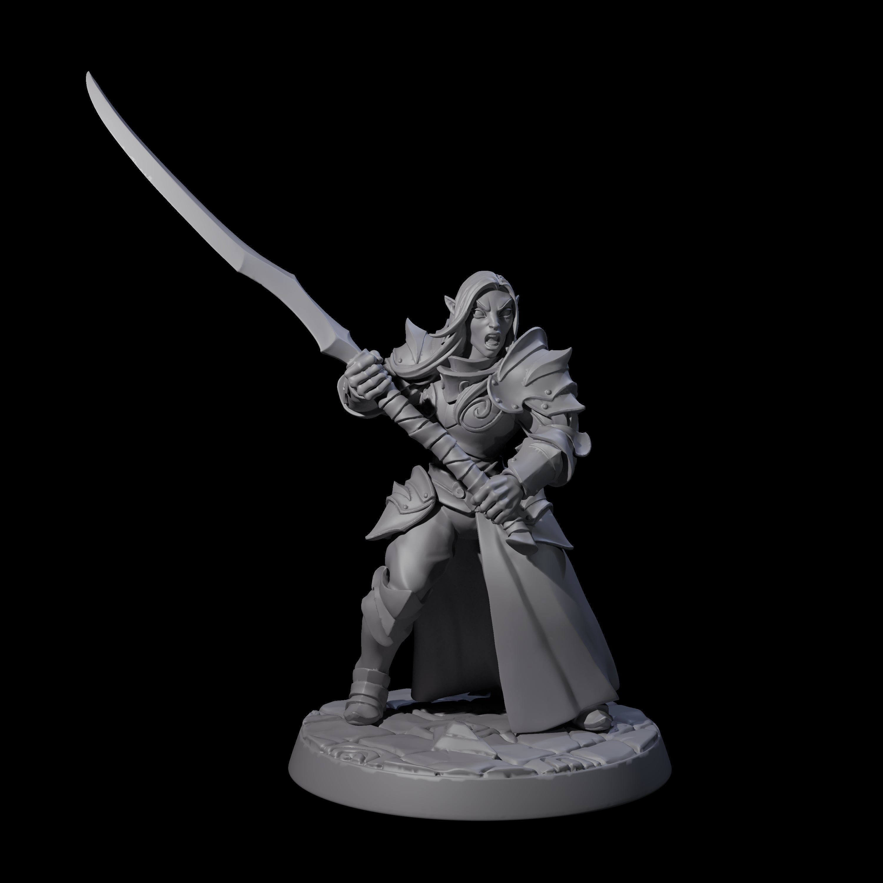 Cunning Drow F Miniature for Dungeons and Dragons, Pathfinder or other TTRPGs