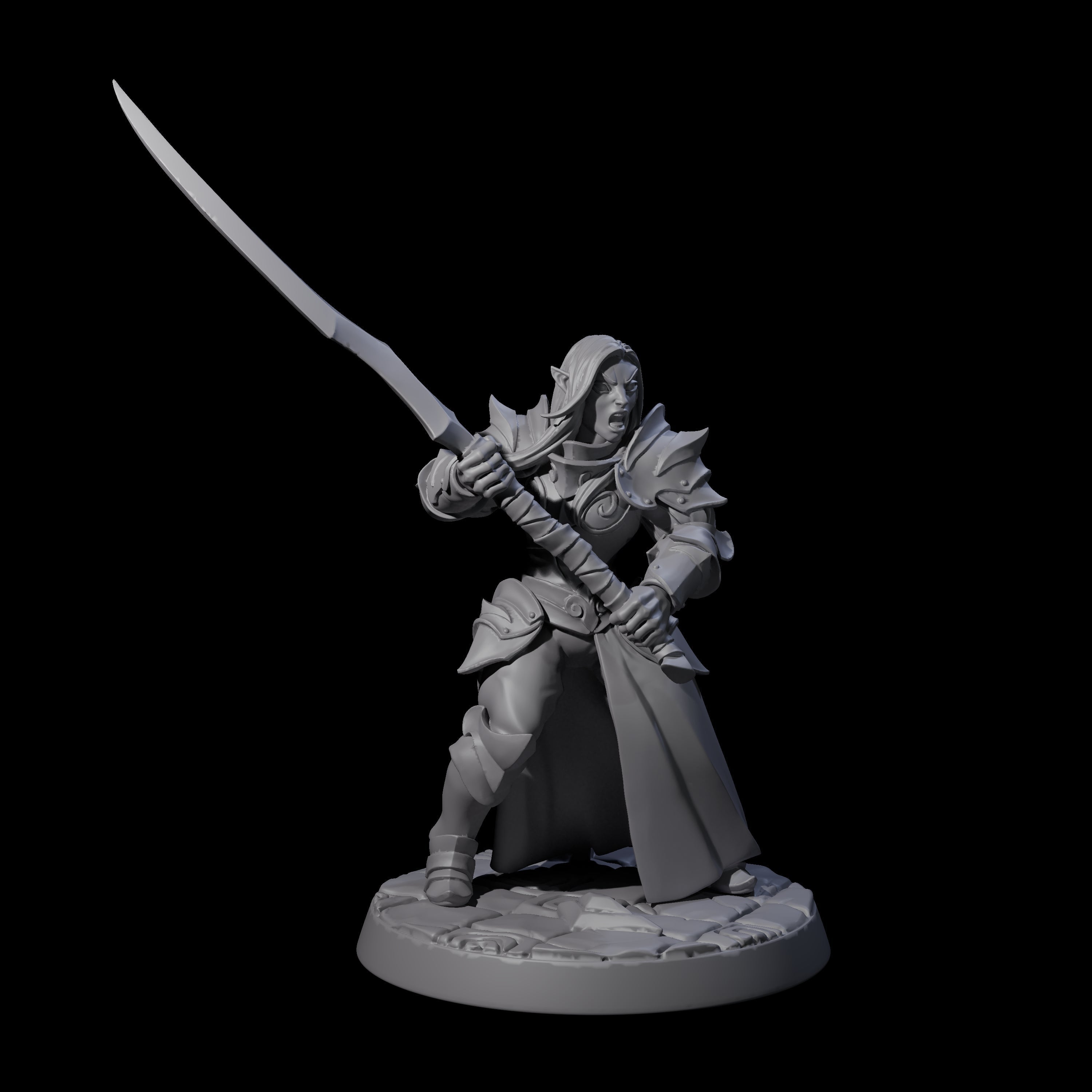 Cunning Drow F Miniature for Dungeons and Dragons, Pathfinder or other TTRPGs