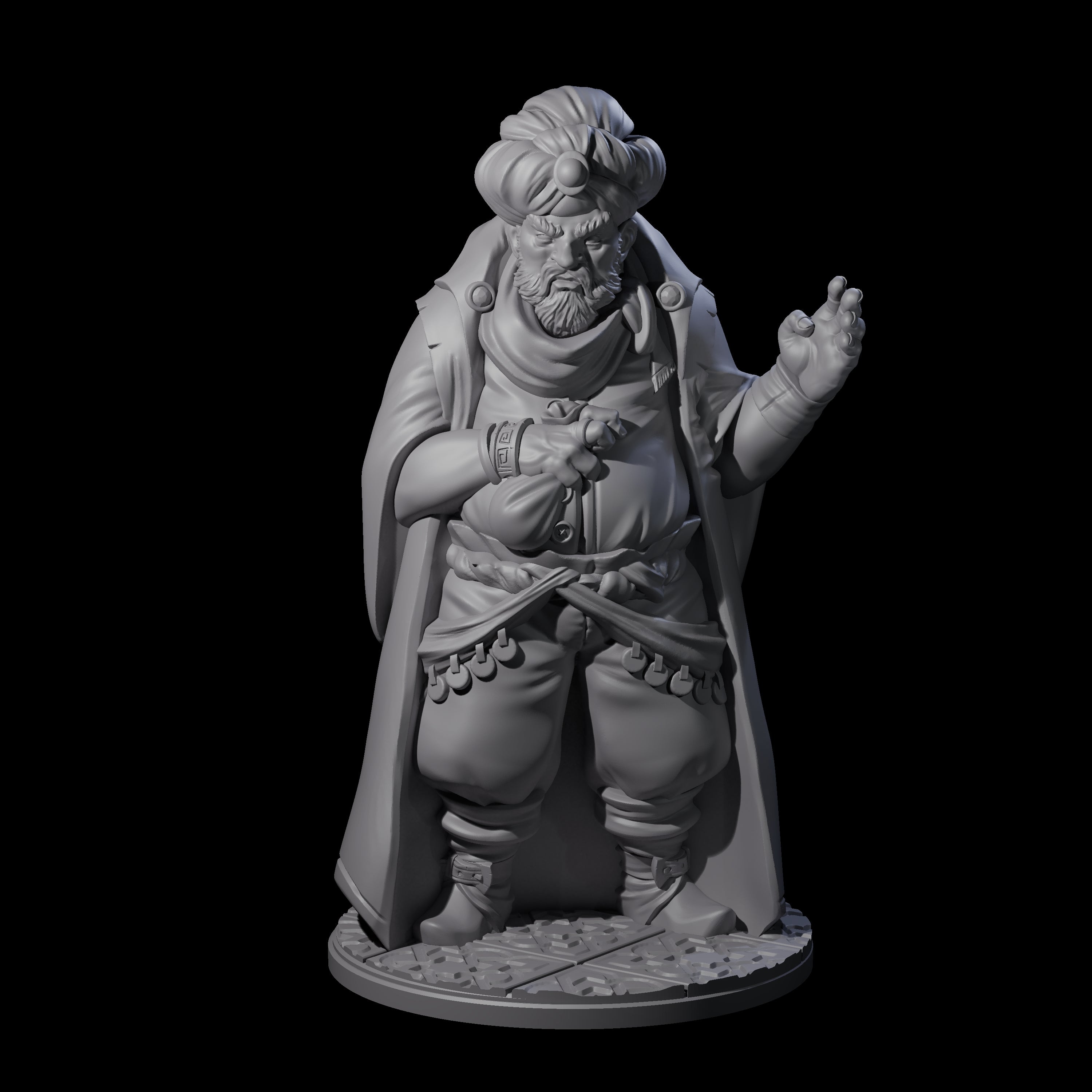 Cunning Human Merchant Miniature for Dungeons and Dragons, Pathfinder or other TTRPGs