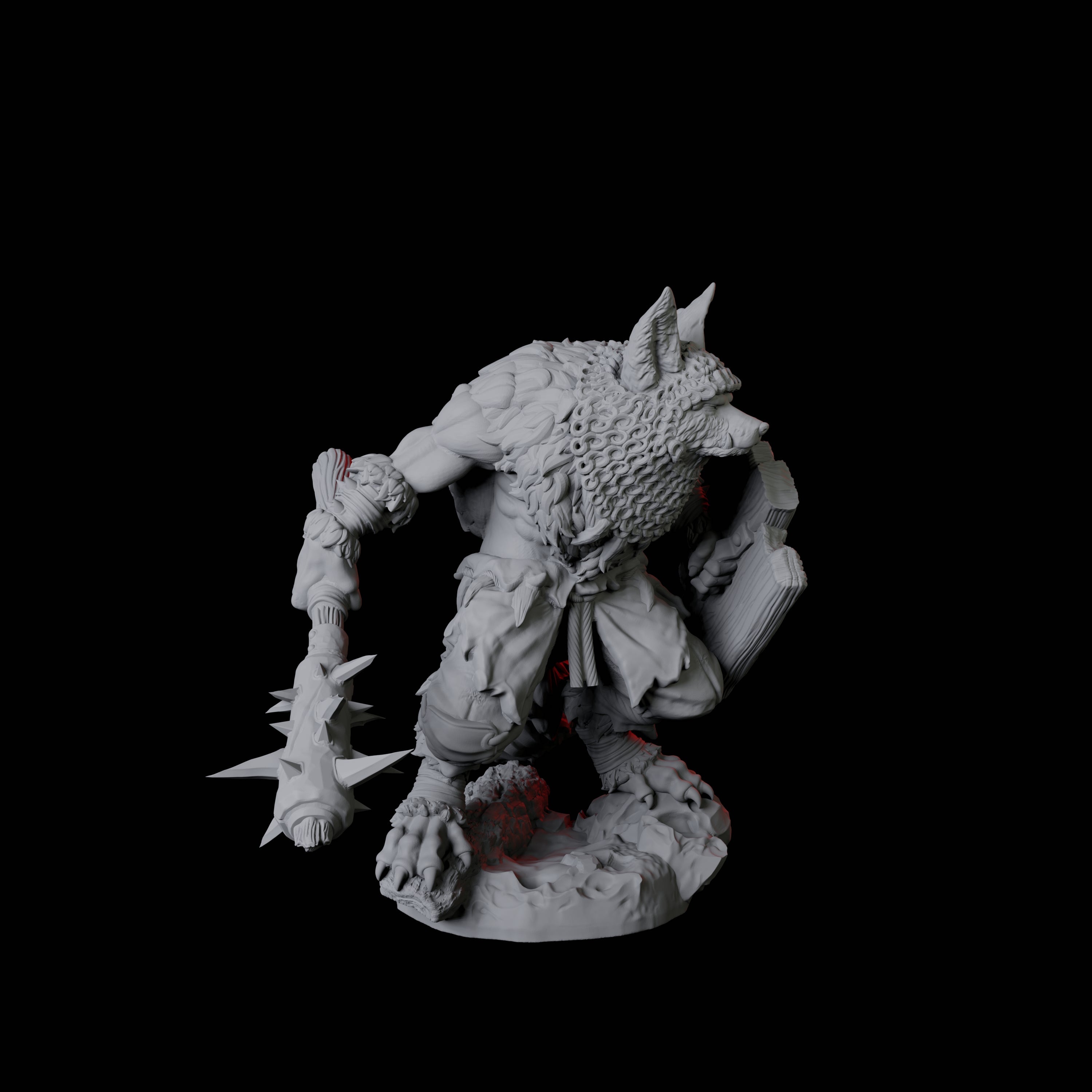 Cunning Kitsune Fighter B Miniature for Dungeons and Dragons, Pathfinder or other TTRPGs