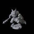 Cunning Kitsune Fighter B Miniature for Dungeons and Dragons, Pathfinder or other TTRPGs
