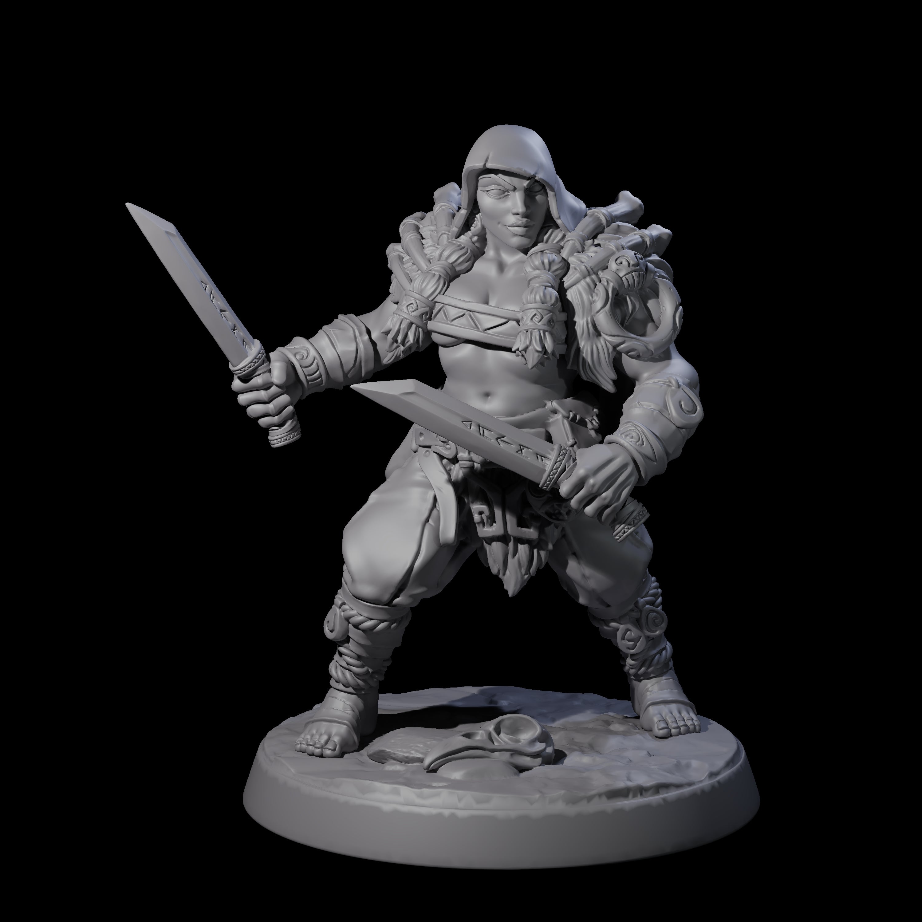 Cunning Northmen Rogues and Wizard E Miniature for Dungeons and Dragons, Pathfinder or other TTRPGs