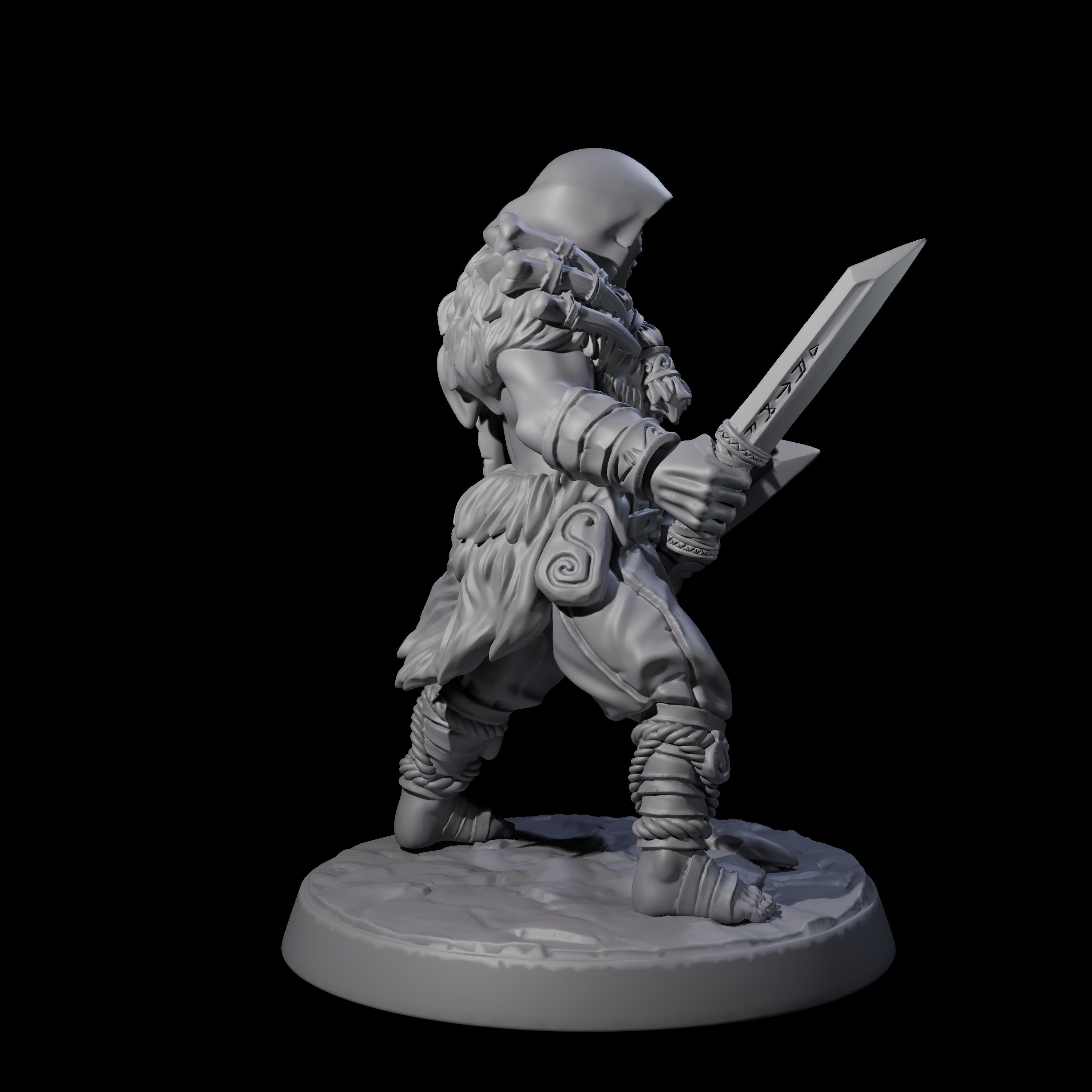 Cunning Northmen Rogues and Wizard E Miniature for Dungeons and Dragons, Pathfinder or other TTRPGs