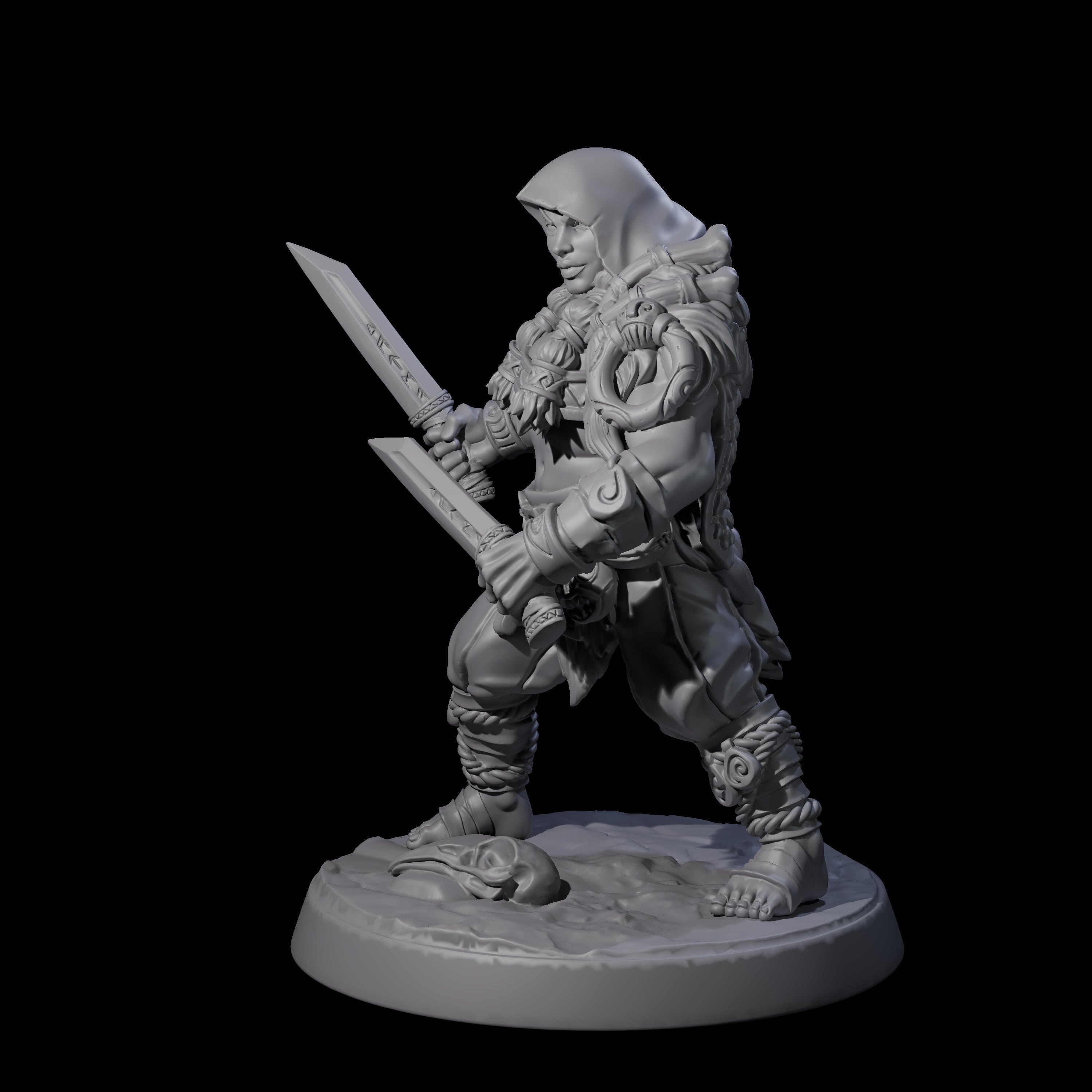 Cunning Northmen Rogues and Wizard E Miniature for Dungeons and Dragons, Pathfinder or other TTRPGs