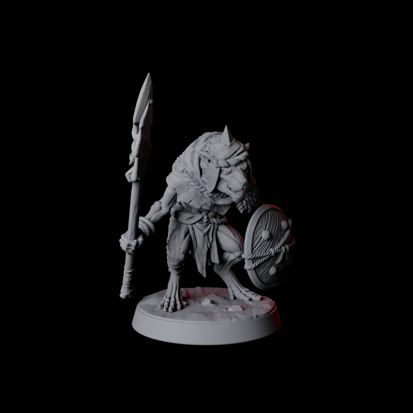 Cunning Ratfolk Soldier A Miniature for Dungeons and Dragons, Pathfinder or other TTRPGs