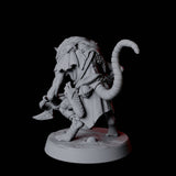 Cunning Ratfolk Soldier C Miniature for Dungeons and Dragons, Pathfinder or other TTRPGs