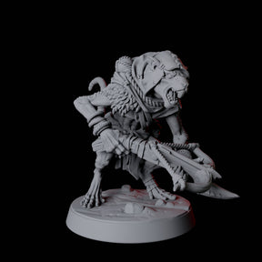 Cunning Ratfolk Soldier C Miniature for Dungeons and Dragons, Pathfinder or other TTRPGs