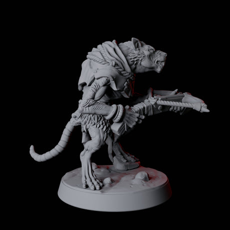 Cunning Ratfolk Soldier F Miniature for Dungeons and Dragons, Pathfinder or other TTRPGs