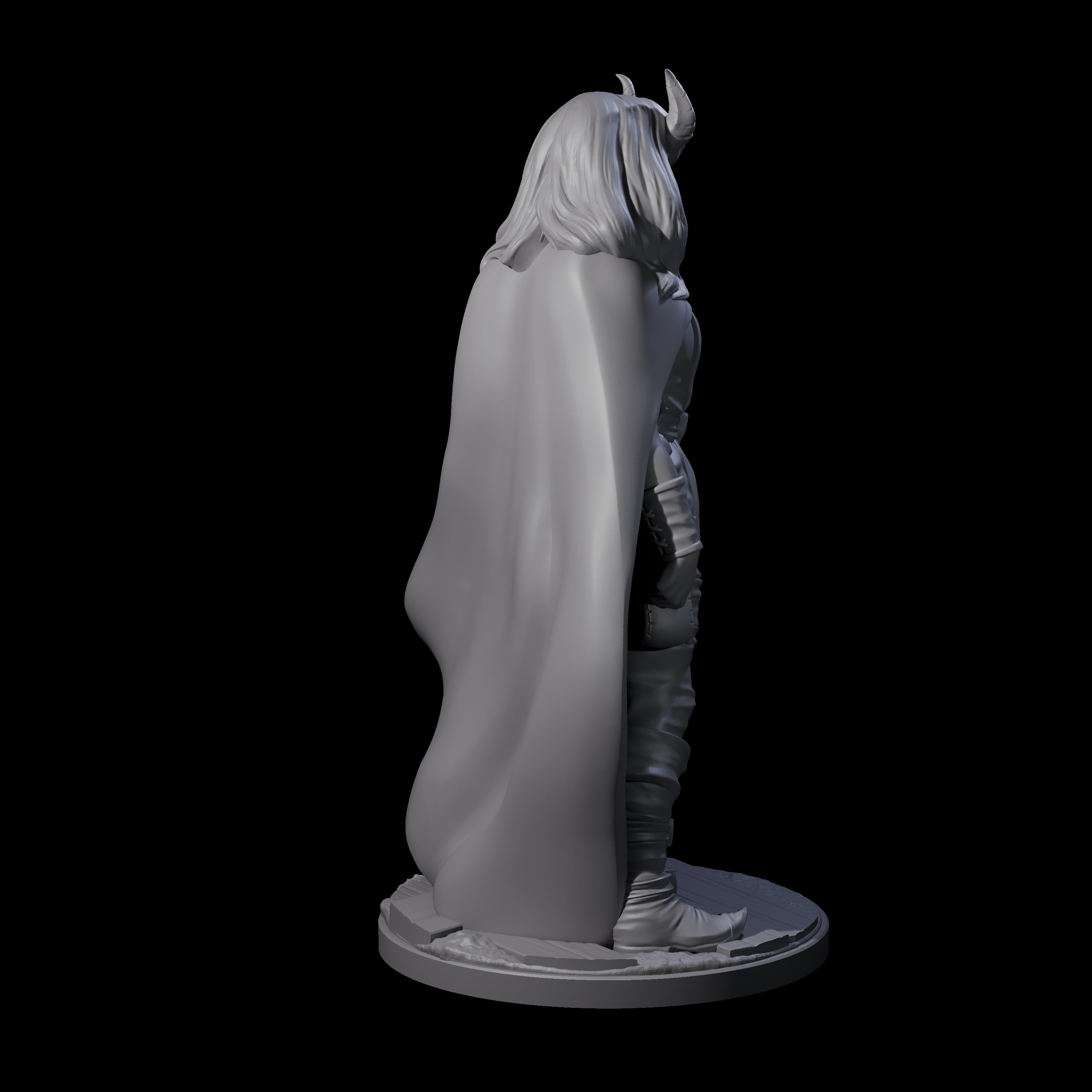 Cunning Tiefling Rogue Miniature for Dungeons and Dragons, Pathfinder or other TTRPGs