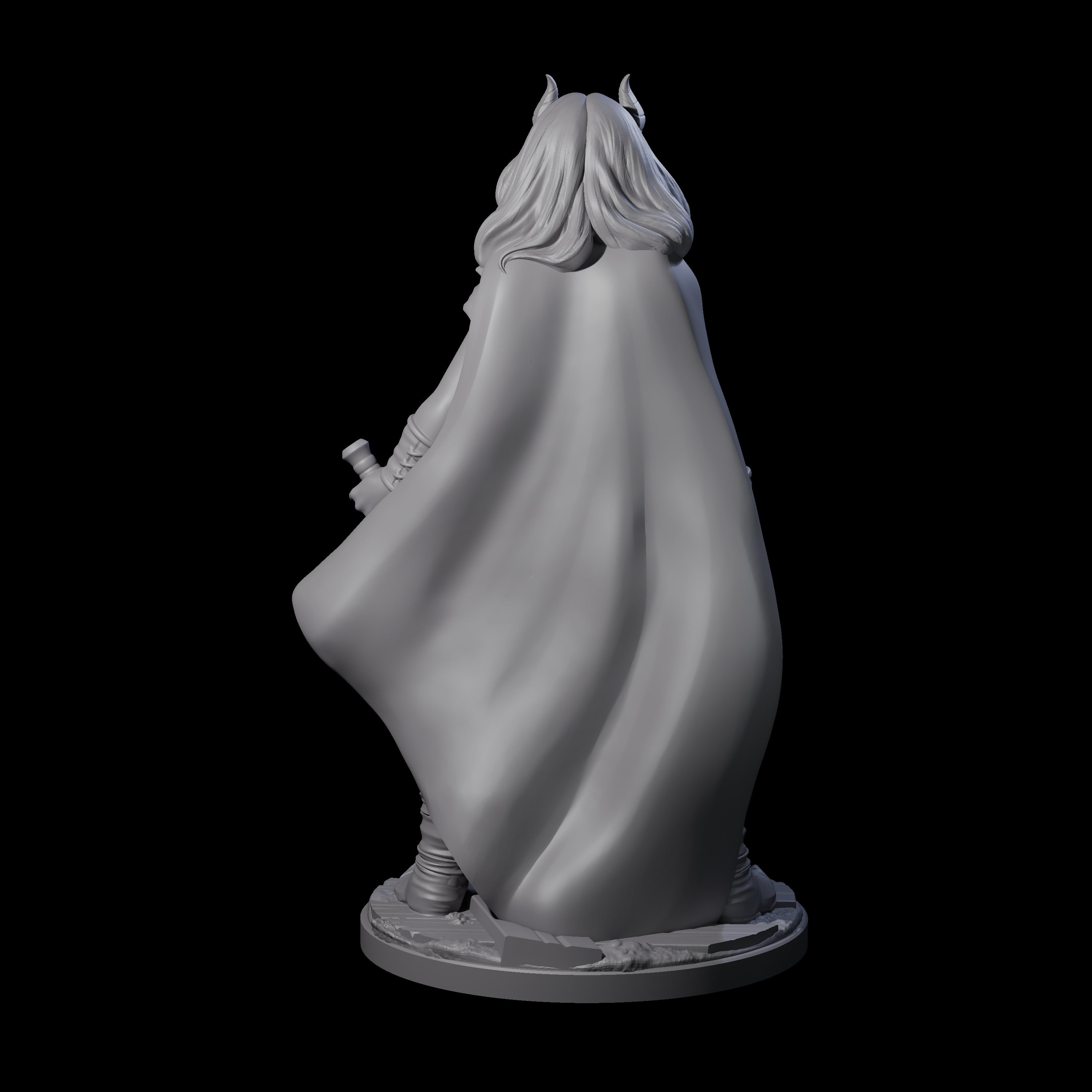 Cunning Tiefling Rogue Miniature for Dungeons and Dragons, Pathfinder or other TTRPGs