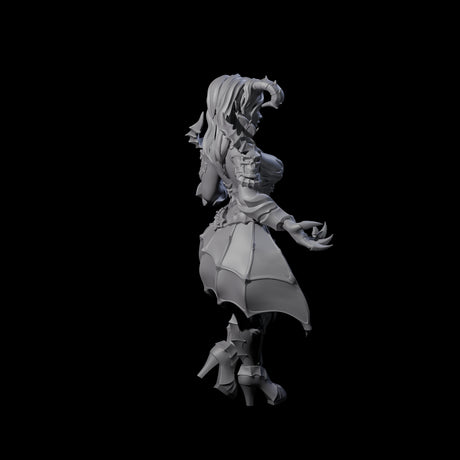 Cunning Tiefling Temptress Miniature for Dungeons and Dragons, Pathfinder or other TTRPGs