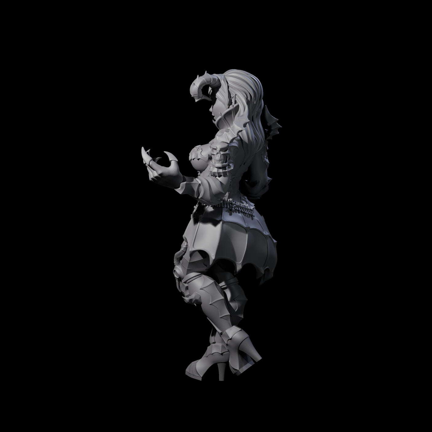 Cunning Tiefling Temptress Miniature for Dungeons and Dragons, Pathfinder or other TTRPGs