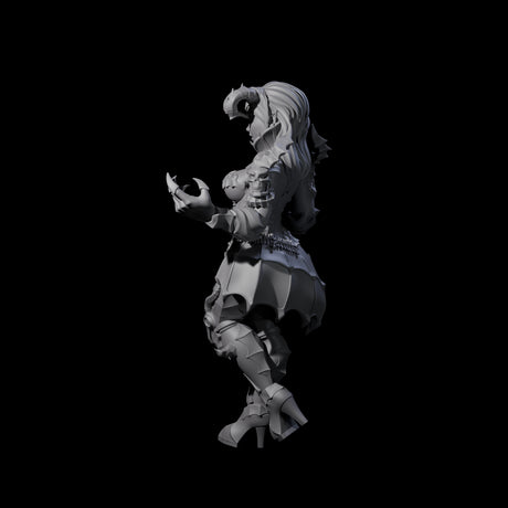 Cunning Tiefling Temptress Miniature for Dungeons and Dragons, Pathfinder or other TTRPGs
