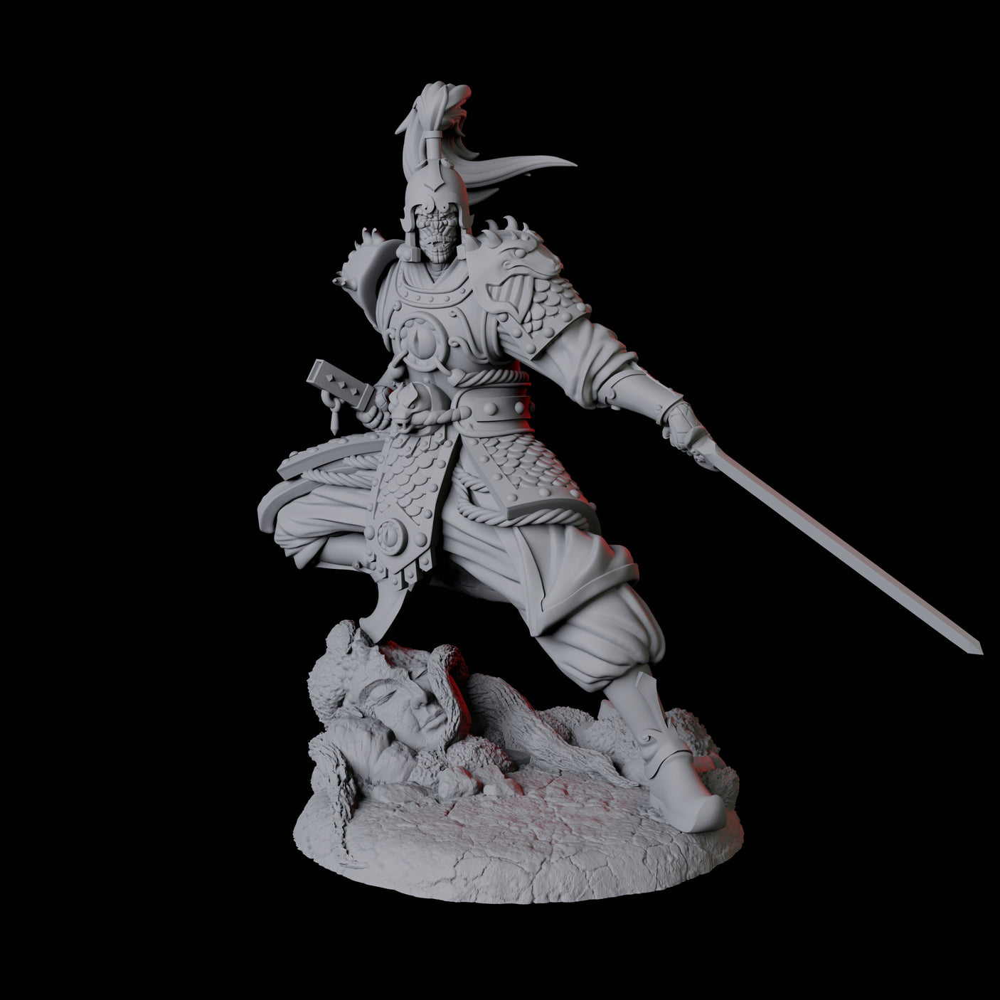 Cunning Yuan-Ti Warrior A Miniature for Dungeons and Dragons, Pathfinder or other TTRPGs
