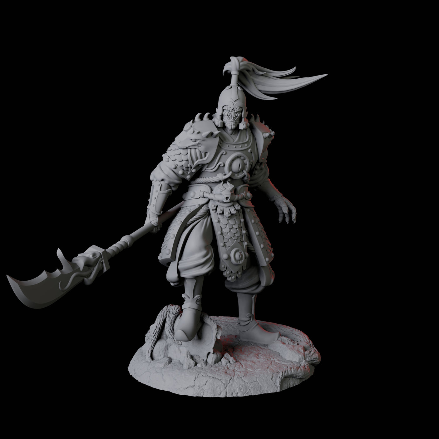 Cunning Yuan-Ti Warrior B Miniature for Dungeons and Dragons, Pathfinder or other TTRPGs