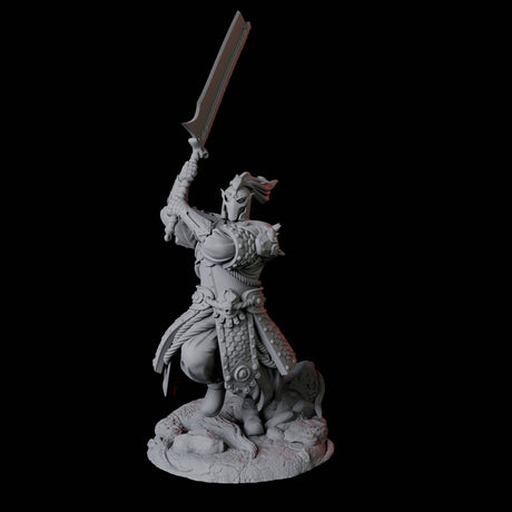 Cunning Yuan-Ti Warrior C Miniature for Dungeons and Dragons, Pathfinder or other TTRPGs