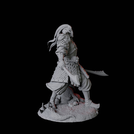 Cunning Yuan-Ti Warrior D Miniature for Dungeons and Dragons, Pathfinder or other TTRPGs
