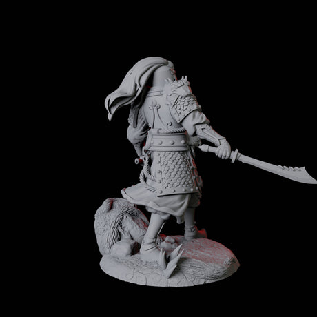 Cunning Yuan-Ti Warrior D Miniature for Dungeons and Dragons, Pathfinder or other TTRPGs