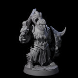 Cursed Orc Fighter Miniature for Dungeons and Dragons, Pathfinder or other TTRPGs