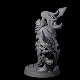 Cursed Orc Fighter Miniature for Dungeons and Dragons, Pathfinder or other TTRPGs