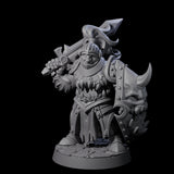 Cursed Orc Fighter Miniature for Dungeons and Dragons, Pathfinder or other TTRPGs