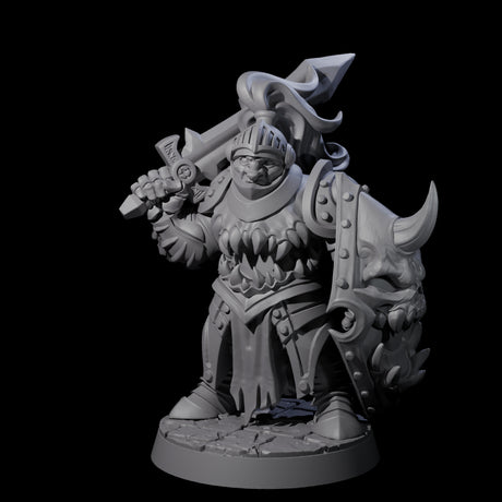Cursed Orc Fighter Miniature for Dungeons and Dragons, Pathfinder or other TTRPGs