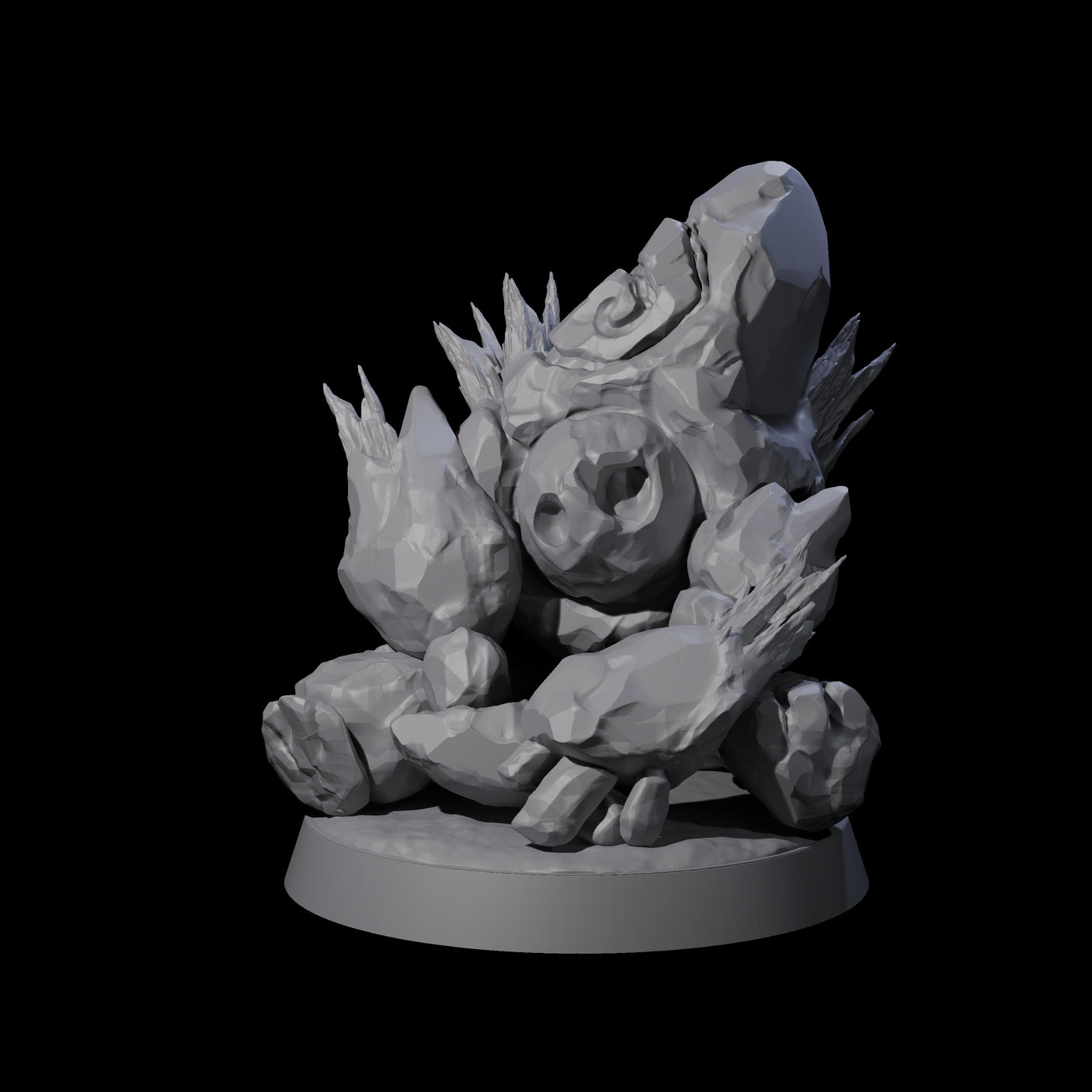Cute Baby Ice Elemental A Miniature for Dungeons and Dragons, Pathfinder or other TTRPGs