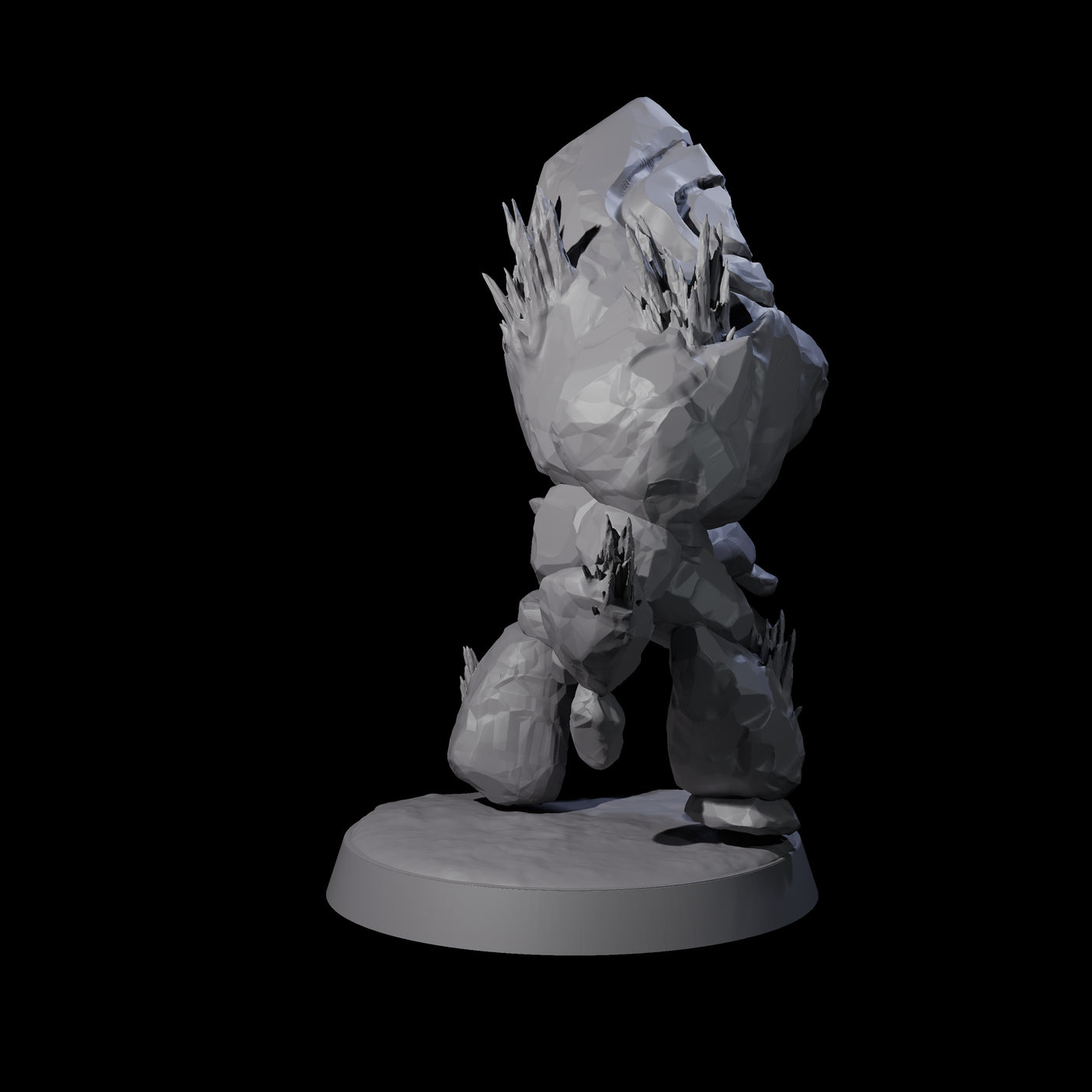 Cute Baby Ice Elemental B Miniature for Dungeons and Dragons, Pathfinder or other TTRPGs