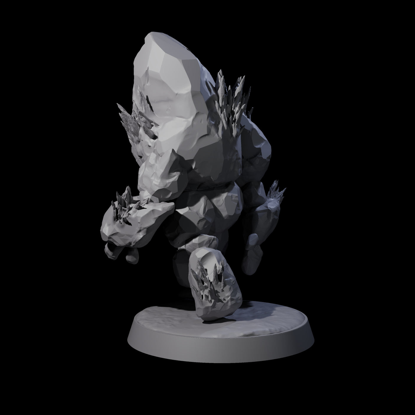 Cute Baby Ice Elemental B Miniature for Dungeons and Dragons, Pathfinder or other TTRPGs