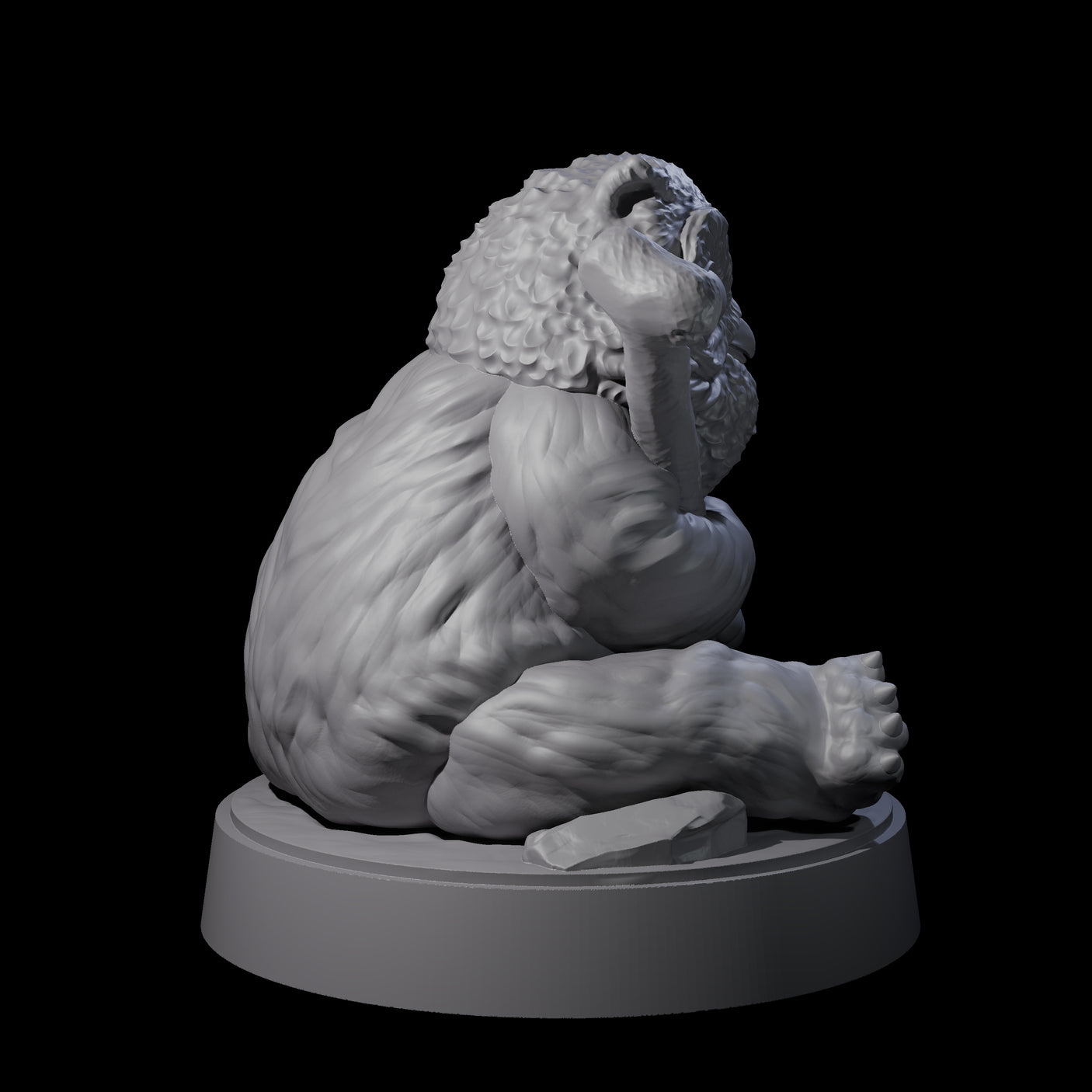 Cute Owlbear Cub Miniature for Dungeons and Dragons, Pathfinder or other TTRPGs