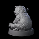 Cute Owlbear Cub Miniature for Dungeons and Dragons, Pathfinder or other TTRPGs