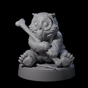 Cute Owlbear Cub Miniature for Dungeons and Dragons, Pathfinder or other TTRPGs
