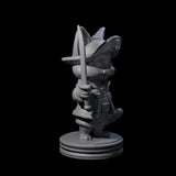 Cute Pirate Kitty A Miniature for Dungeons and Dragons, Pathfinder or other TTRPGs