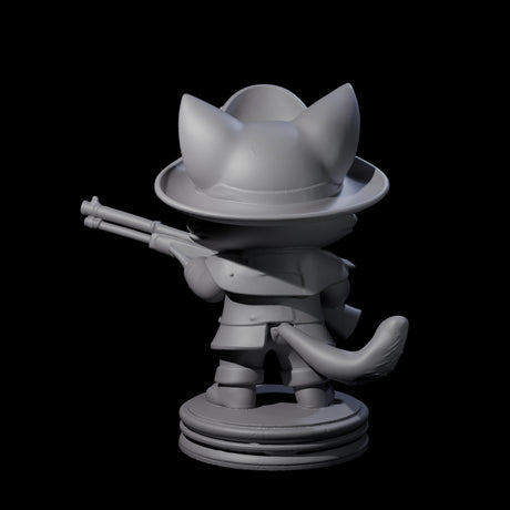 Cute Pirate Kitty E Miniature for Dungeons and Dragons, Pathfinder or other TTRPGs