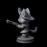 Cute Pirate Kitty E Miniature for Dungeons and Dragons, Pathfinder or other TTRPGs