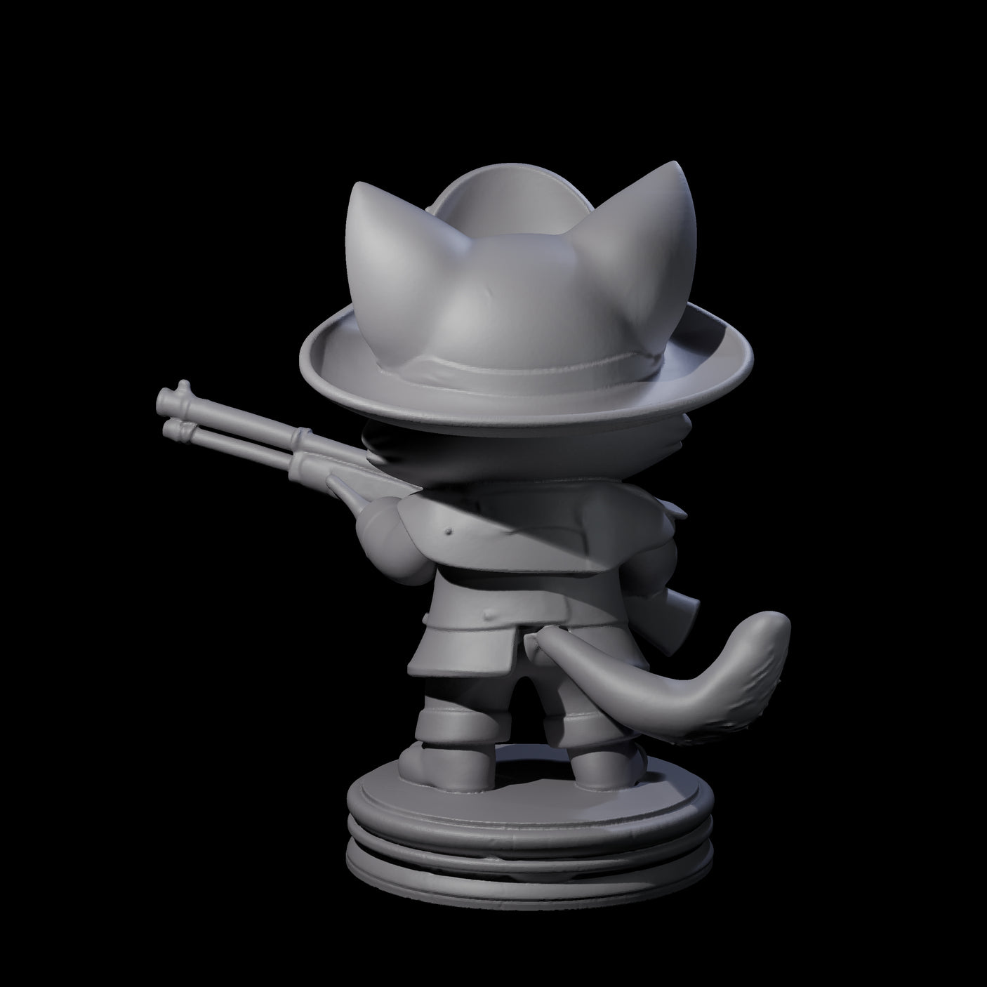 Cute Pirate Kitty E Miniature for Dungeons and Dragons, Pathfinder or other TTRPGs