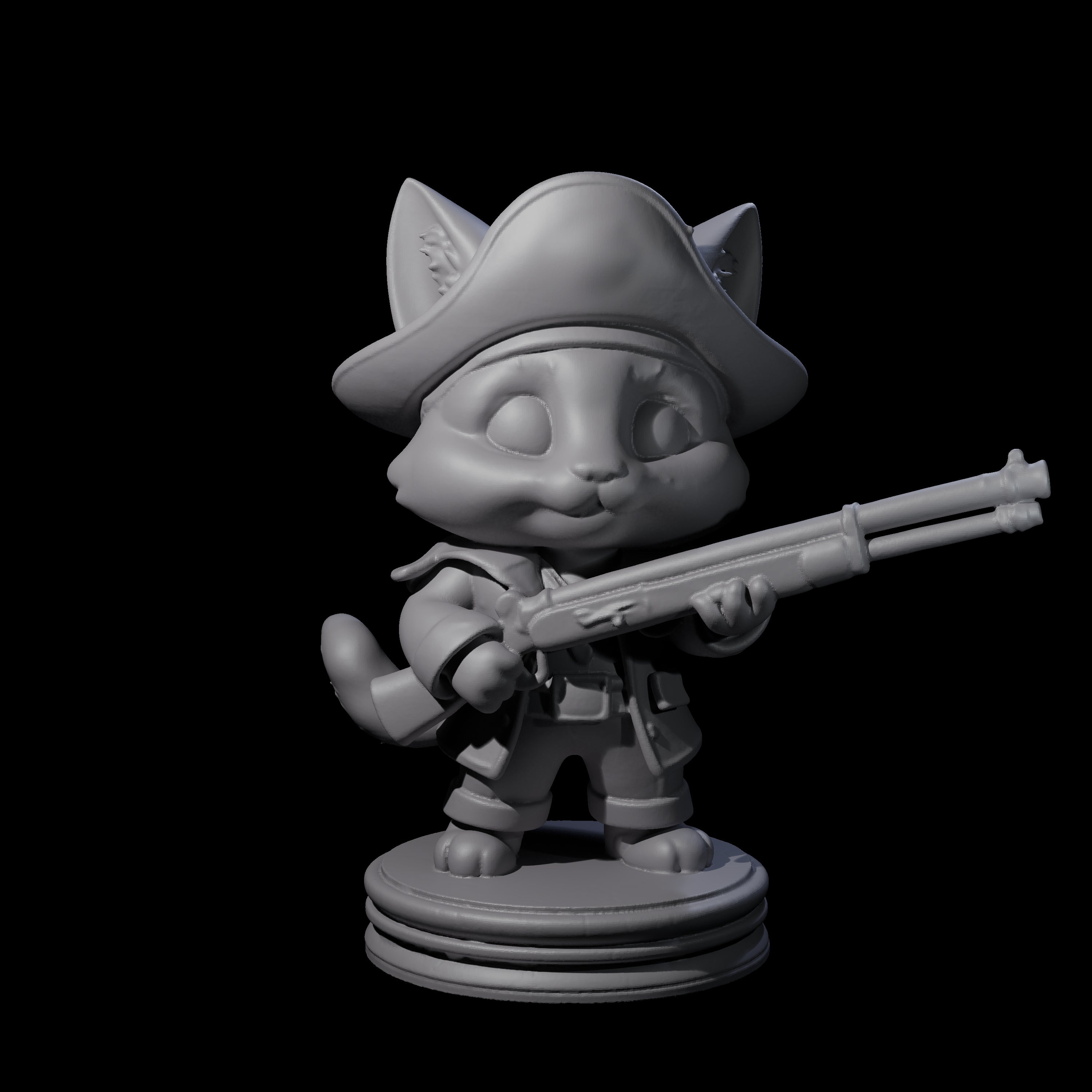 Cute Pirate Kitty E Miniature for Dungeons and Dragons, Pathfinder or other TTRPGs