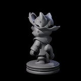 Cute Pirate Kitty F Miniature for Dungeons and Dragons, Pathfinder or other TTRPGs