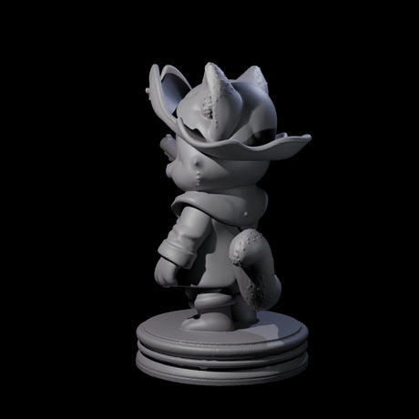 Cute Pirate Kitty F Miniature for Dungeons and Dragons, Pathfinder or other TTRPGs