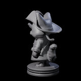 Cute Pirate Kitty G Miniature for Dungeons and Dragons, Pathfinder or other TTRPGs