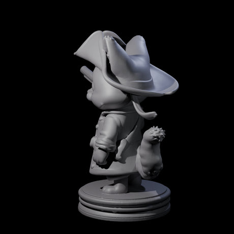 Cute Pirate Kitty G Miniature for Dungeons and Dragons, Pathfinder or other TTRPGs