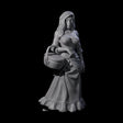 Cute Villager on Errands Miniature for Dungeons and Dragons, Pathfinder or other TTRPGs
