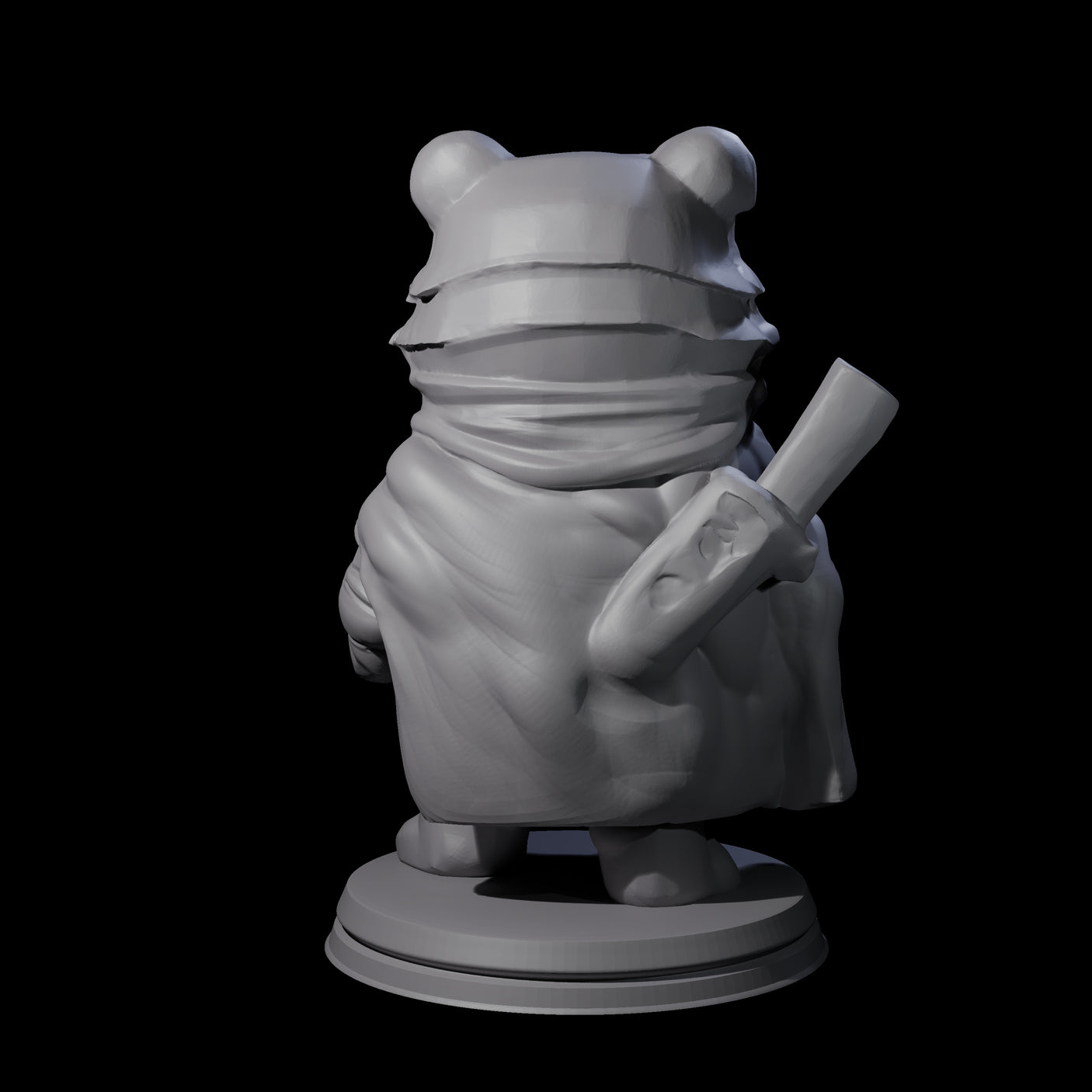 Cute Woodland Ursine A Miniature for Dungeons and Dragons, Pathfinder or other TTRPGs