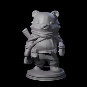 Cute Woodland Ursine A Miniature for Dungeons and Dragons, Pathfinder or other TTRPGs